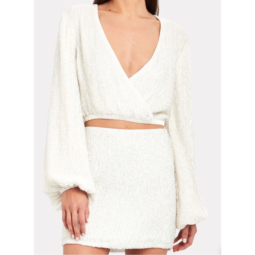 Retrofete Viva Sequin Blouse and Frances Sequin Mini Skirt Set